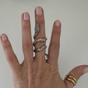 Alexis Bittar Gold and Silver Snake Ring